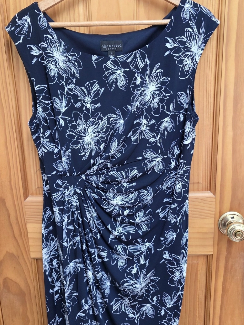 Connected Apparel Dress Navy